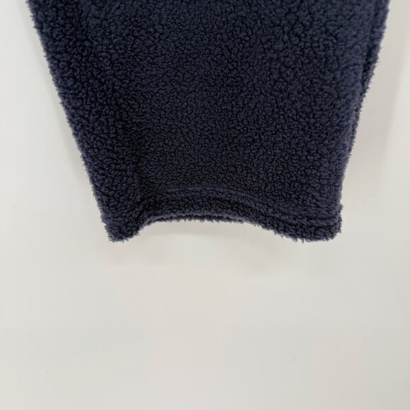 Patagonia Shearling Crops Jogger Women's Size M New Navy Jersey-Backed Fleece - Picture 7 of 11